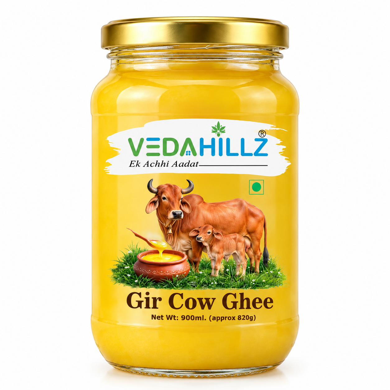 Vedahillz A2 Gir Cow Ghee | Bilona Churned Pure Desi Ghee